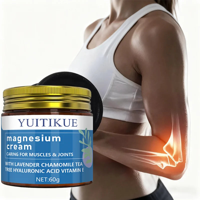 YUITIKUE Magnesium Body Lotion 60g | Night Muscle Moisturizer Magnesium Body Lotion Peaceful Pleasures Health and Wellness