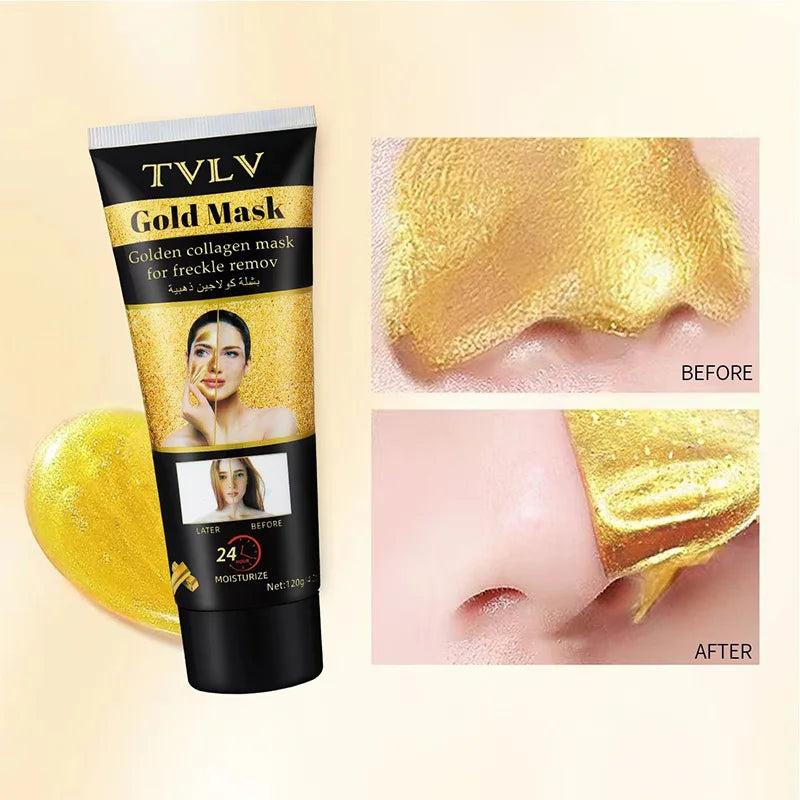 TVLV Gold Collagen Peel Mask – Brighten & Moisturize Skin