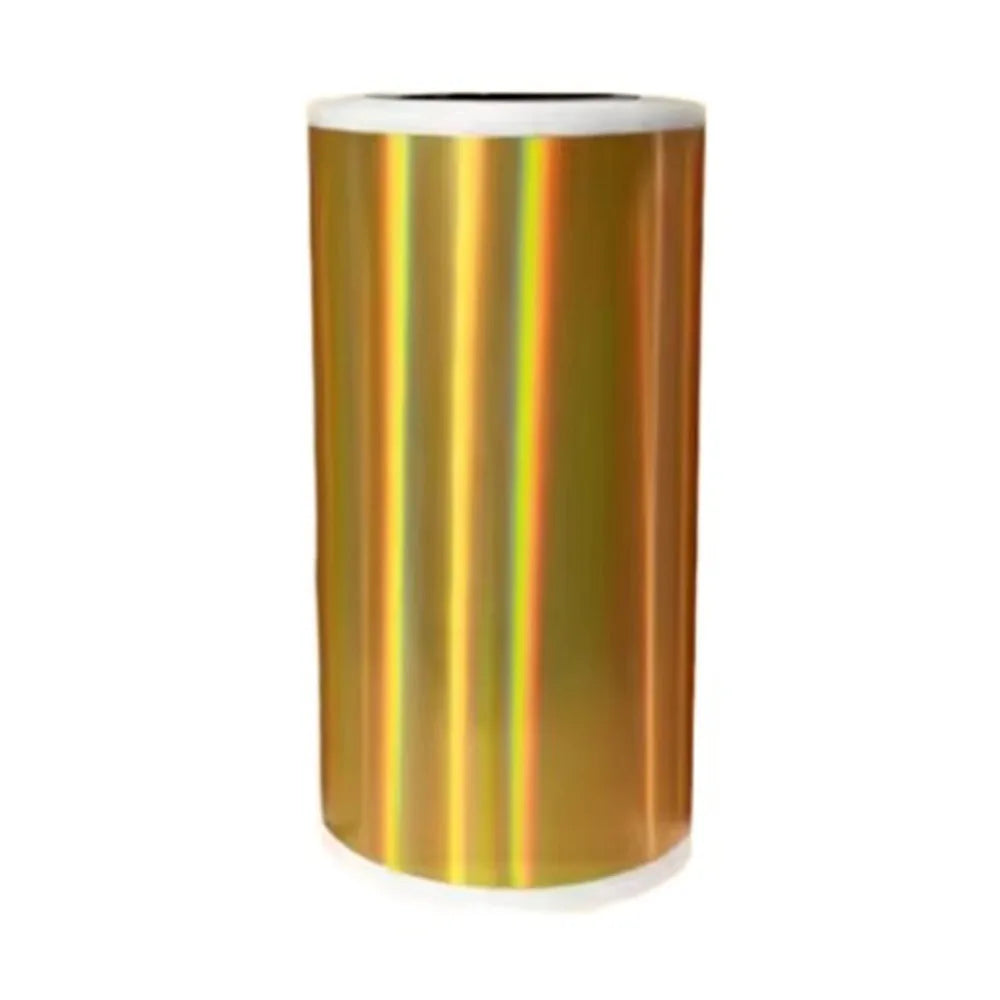 HD Color Thermal Printer Papers Glossy Vibrant Colors Holographic Thermal Paper Premium Smooth Finish Glitter Effect Peaceful Pleasures Health and Wellness Gold