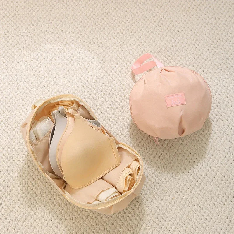 Ball-Shaped Travel Organizer Bag for Underwear, Bras & Socks