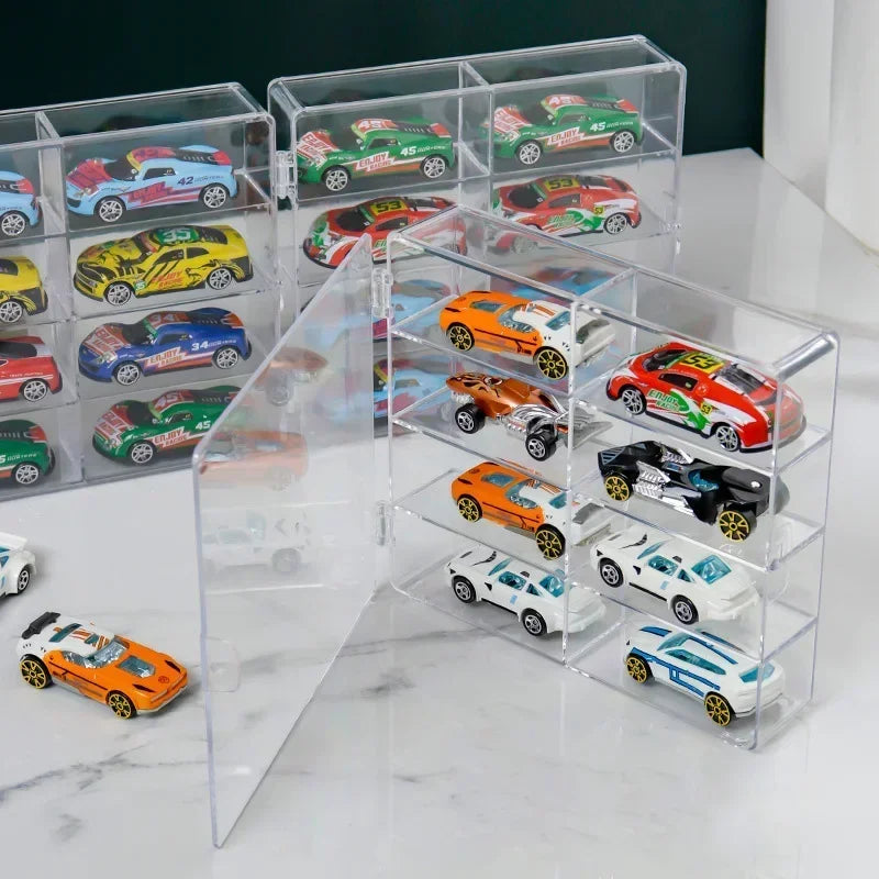 8-Grid Acrylic Display Case for 1:64 Hot Wheels Die-Cast Cars