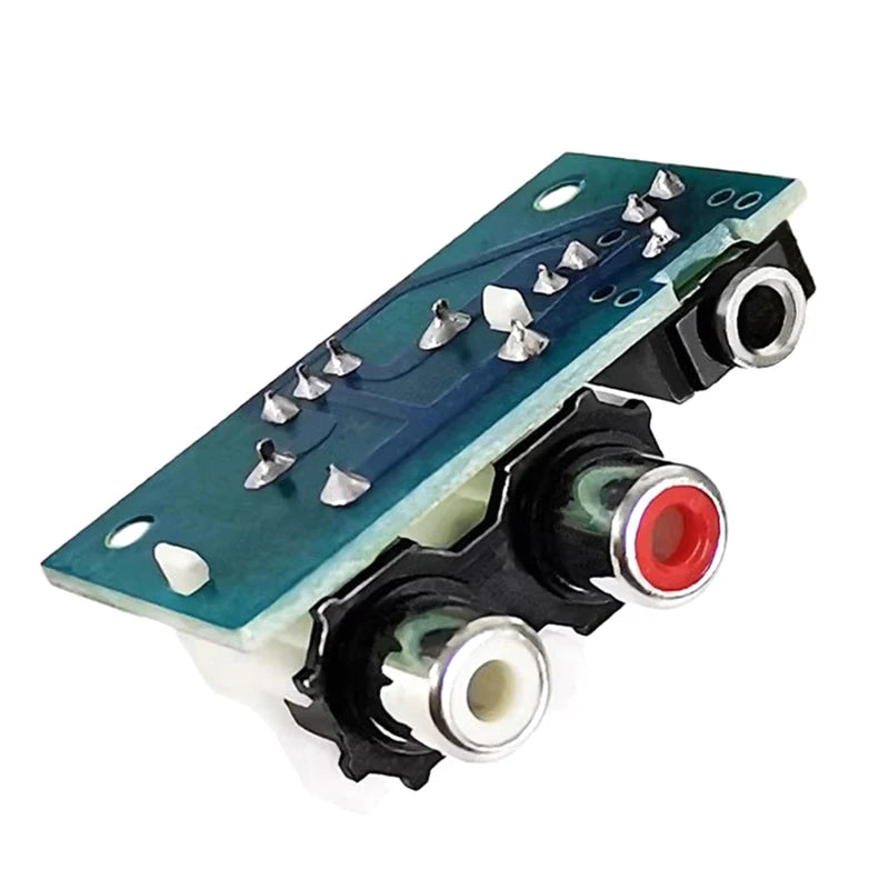 New 3.5MM Audio Socket Dual AV Lotus Socket Input To XH2.54-3P Output Adapter Small Board For Audio Cable RCA Lotus Socket Peaceful Pleasures Health and Wellness