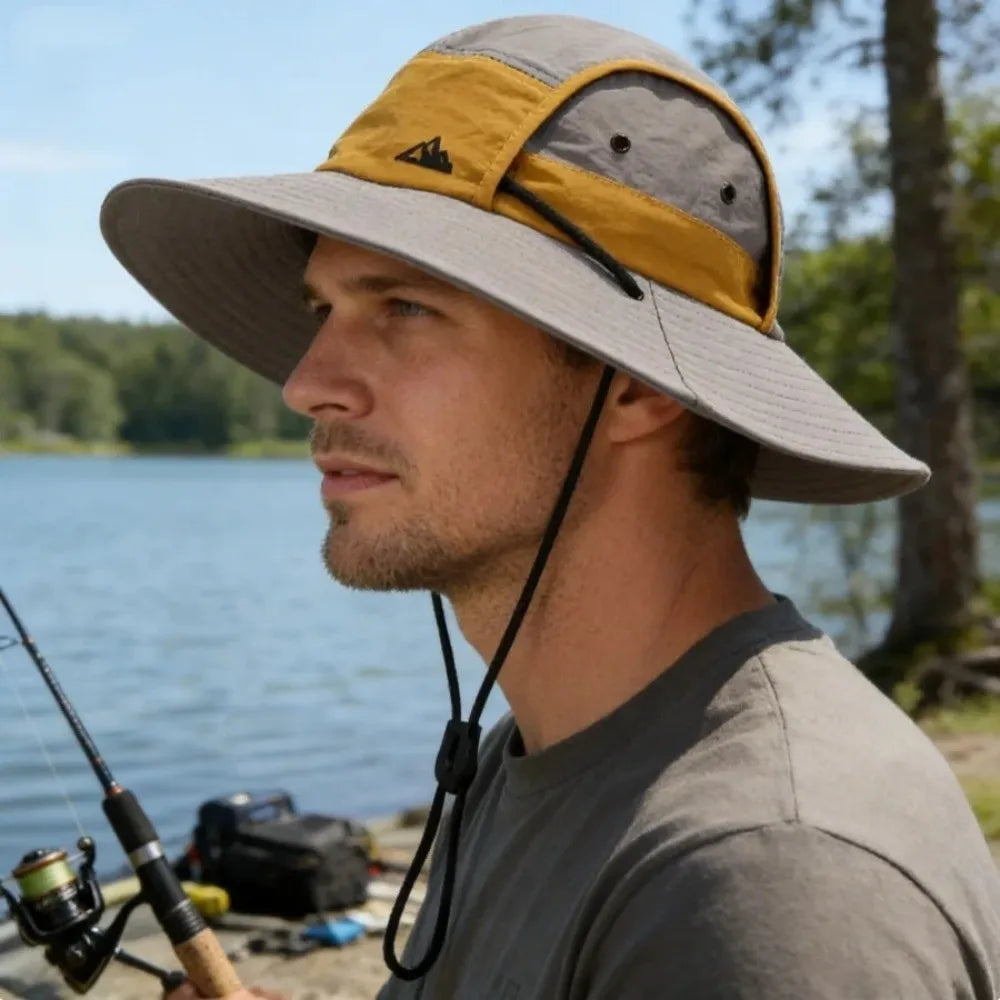 Unisex Large Brim Bucket Hat – Lightweight, Foldable Sun Hat
