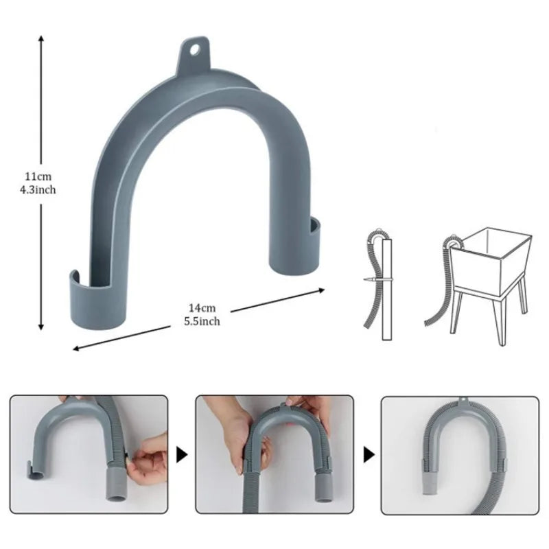 Universal U-Shape Washing Machine Drain Hose Guide Bracket