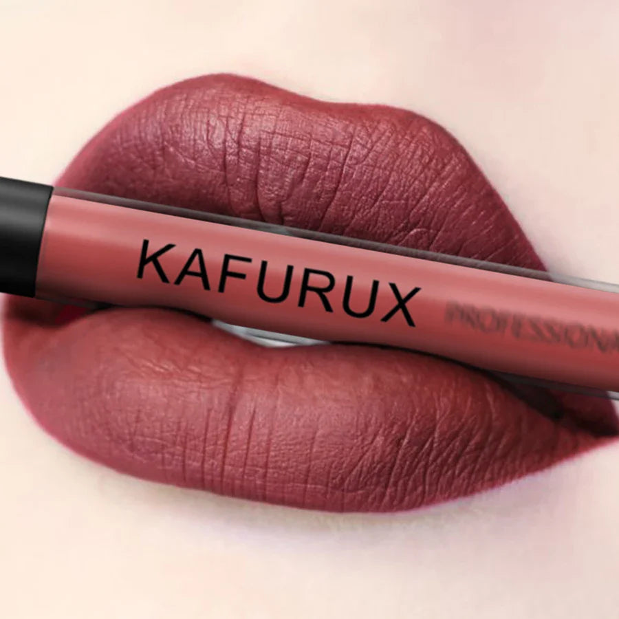 KAFURUX Matte Liquid Lipstick – Velvet, High Pigment, Waterproof