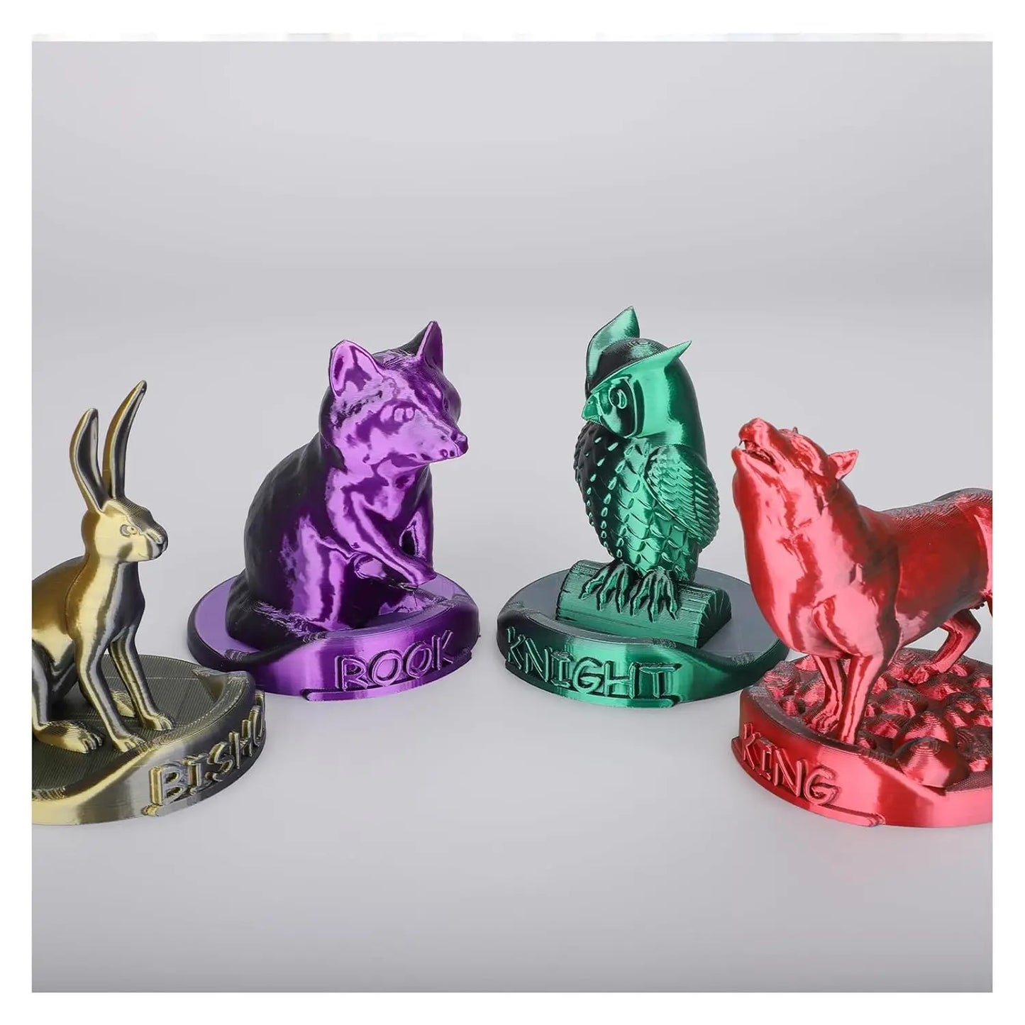 Silk PLA Filament 1.75mm Bundle – Dual Color 4×250g Spools