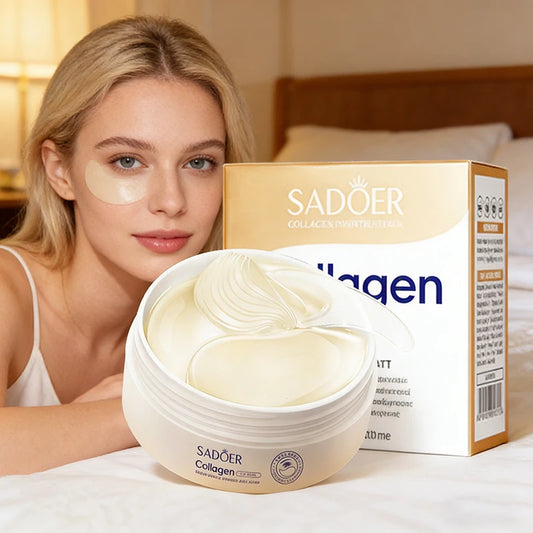 SADOER Crystal Collagen Eye Masks 60pcs – Dark Circles & Bags Collagen Eye Mask Peaceful Pleasures Health and Wellness Default Title