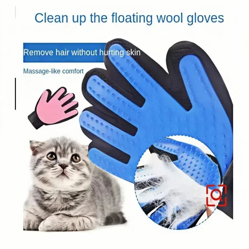 Pet Hair Glove Comb Pet Dog Cat Grooming Cleaning Glove Deshedding Hair remover Massage Brush Animal Supplies Cat Accessoies Peaceful Pleasures Health and Wellness