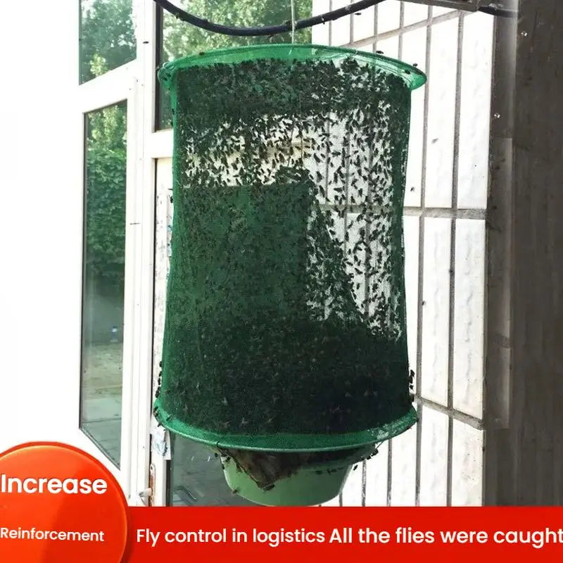 Hanging Fly Trap Green Mesh | Outdoor Chemical-Free Pest Control