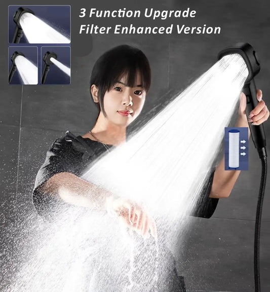 3-Mode High Pressure Water-Saving Handheld Shower Head Handheld Shower Head Oasis Select