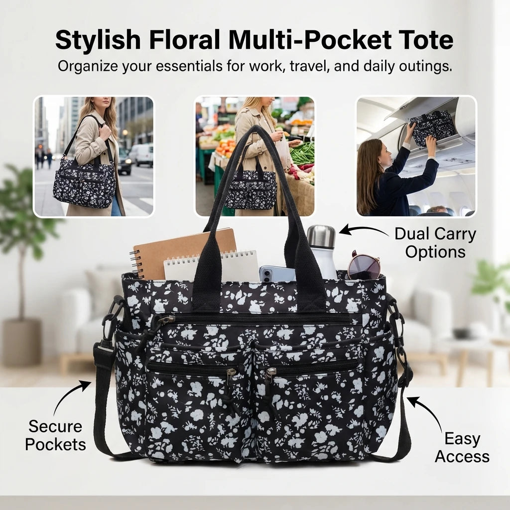 Large Capacity Shoulder Bag Korean Style Fashion Tote Handbag With Adjustable Strap For Daily Use Peaceful Pleasures Health and Wellness