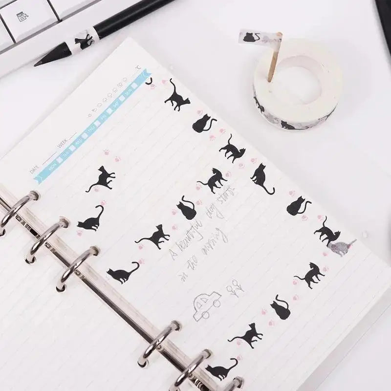 15mmx10M Cute Cat Washi Tape Decorative Adhesive Masking Scrapbooking