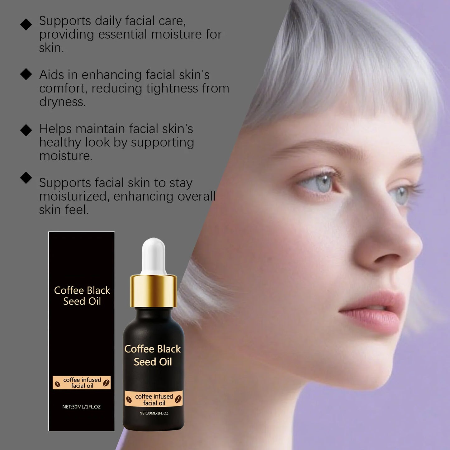 Black Seed Oil Face Serum with Coffee Extract – Glow & Hydrate