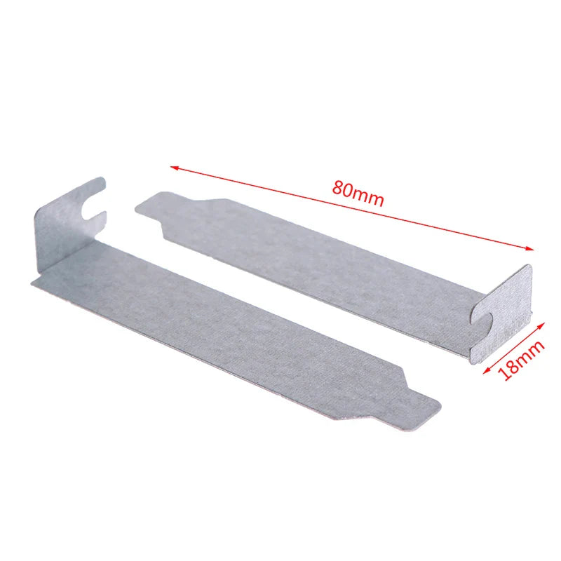 5-Pack PCI Slot Covers – Silver Metal PC Case Blanking Plates