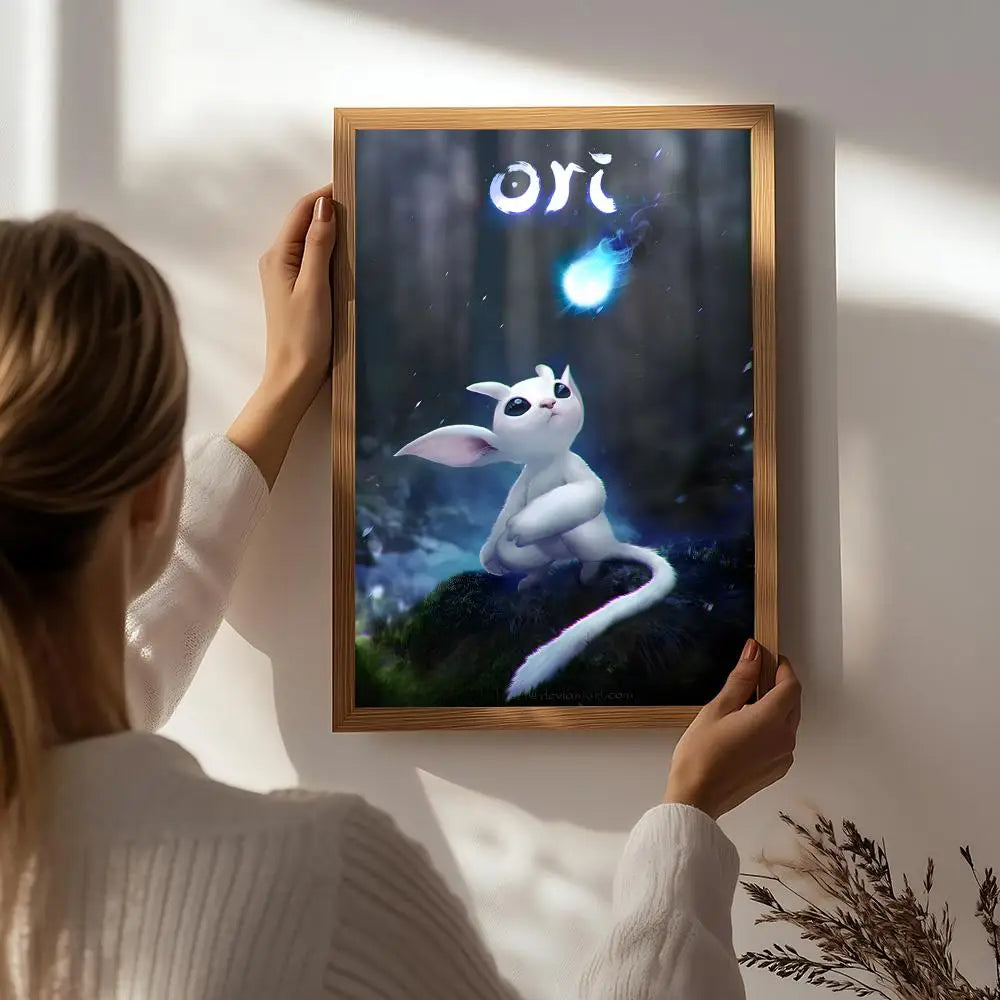 Game O-Ori HD Self-Adhesive Waterproof Wall Art Poster | Decor Wall Art Poster Peaceful Pleasures Health and Wellness White7 30X40cmNoframe
