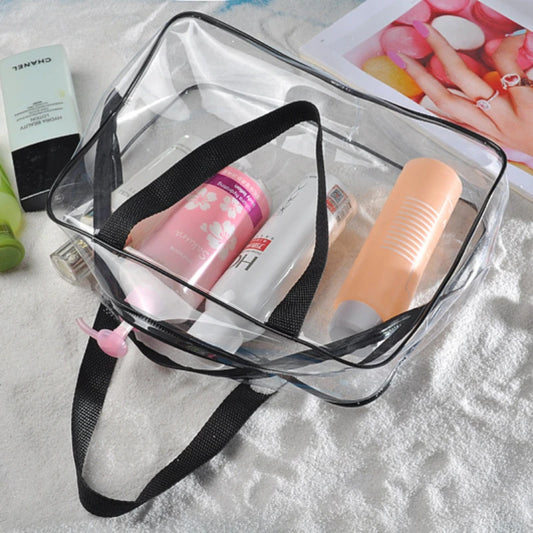 Transparent Travel Toiletry Bag | Waterproof PVC Organizer 3 Sizes Travel Toiletry Bag Peaceful Pleasures Health and Wellness