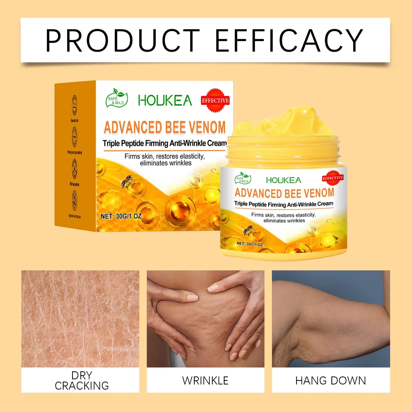 Bee Venom Body Firming Cream – Brighten & Moisturize 30g