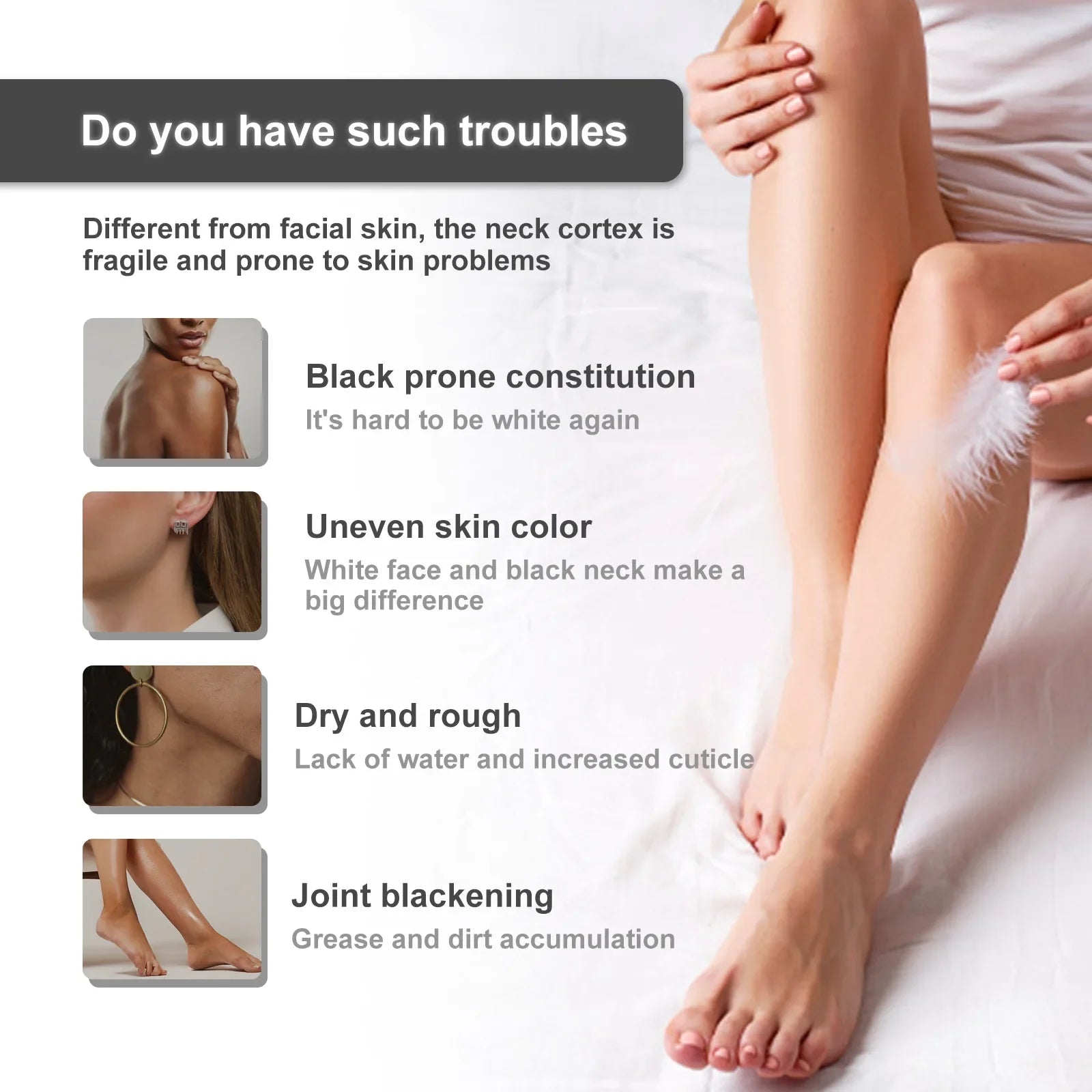 Body Whitening Bleach Cream Brighten Underarm Elbow Knees Joint Removal Intimate Parts Dark Spots Melanin Snow Bleach Cream 30ml Peaceful Pleasures Health and Wellness