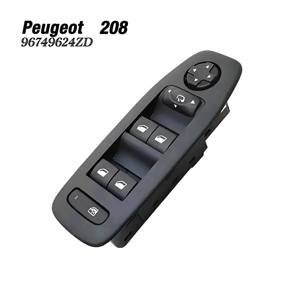 OEM Replacement 96749624ZD Front Left Power Window Switch for Peugeot 208 2008 2013-2019 Peaceful Pleasures Health and Wellness