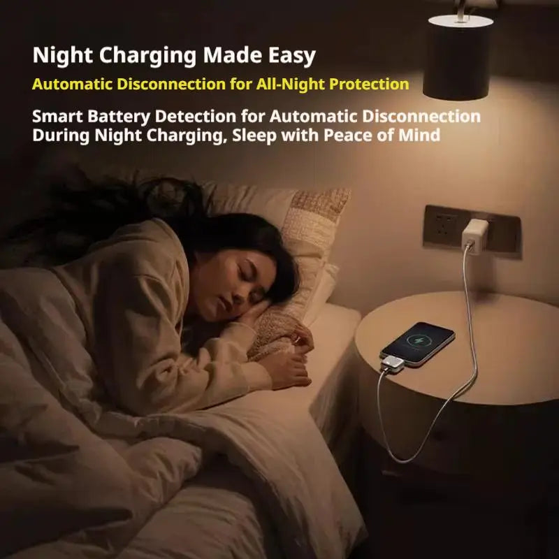 140W USB-C Smart Auto-Disconnect Charging Cable | Full Charge Eject