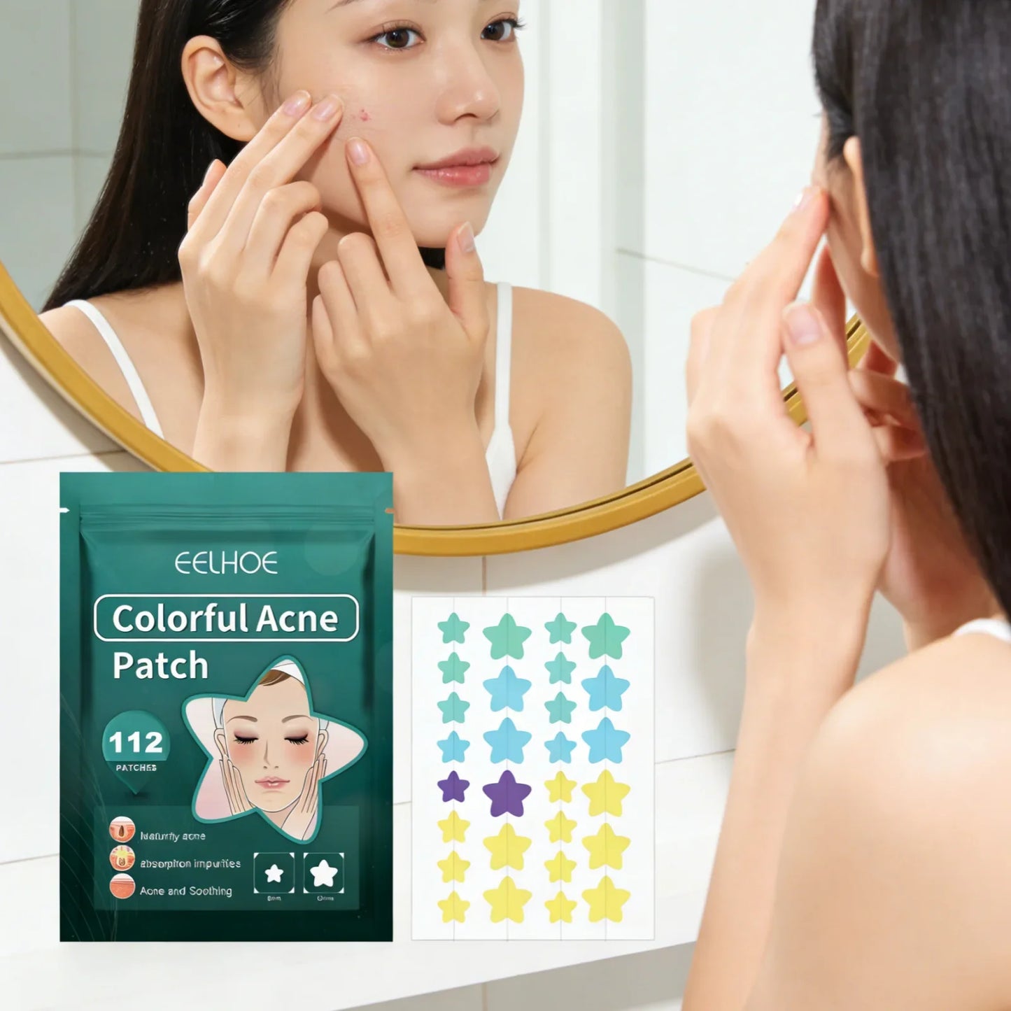 EELHOE Star Acne Patches – 112 Tea Tree Pimple Patches