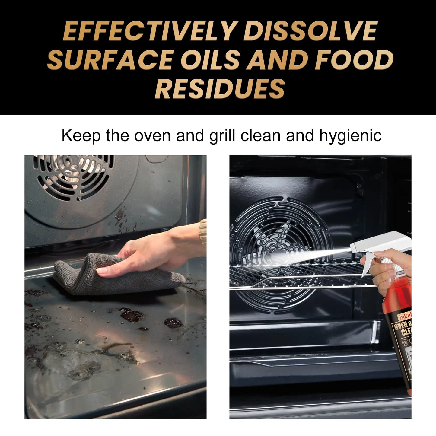 JAKEHOE Oven & Stove Foam Cleaner – Grease & Grime Remover 100ml Oven Foam Cleaner Oasis Select