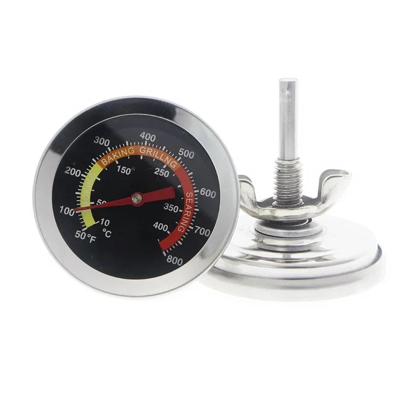 Metal Barbecue Stove Thermometer Stainless Steel Heat-resistant