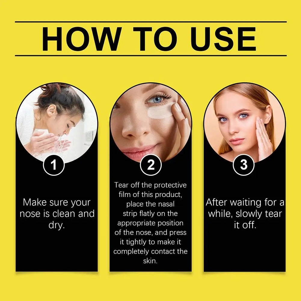 12-Pack Hydrocolloid Nose Patches – Blackhead & Pore Remover
