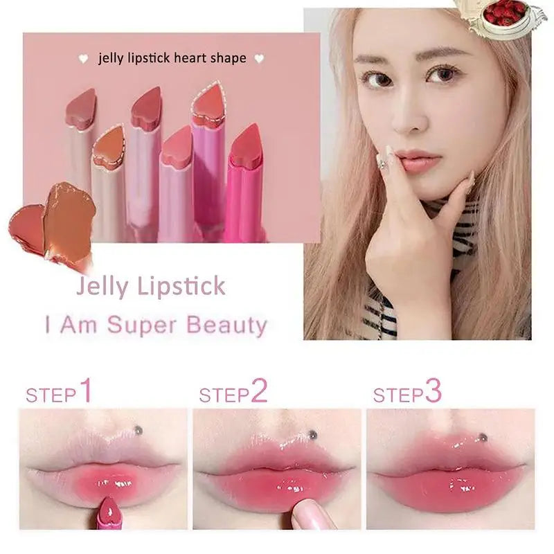 Florette Jelly Lip Glaze – Mirror Finish Waterproof Lipstick