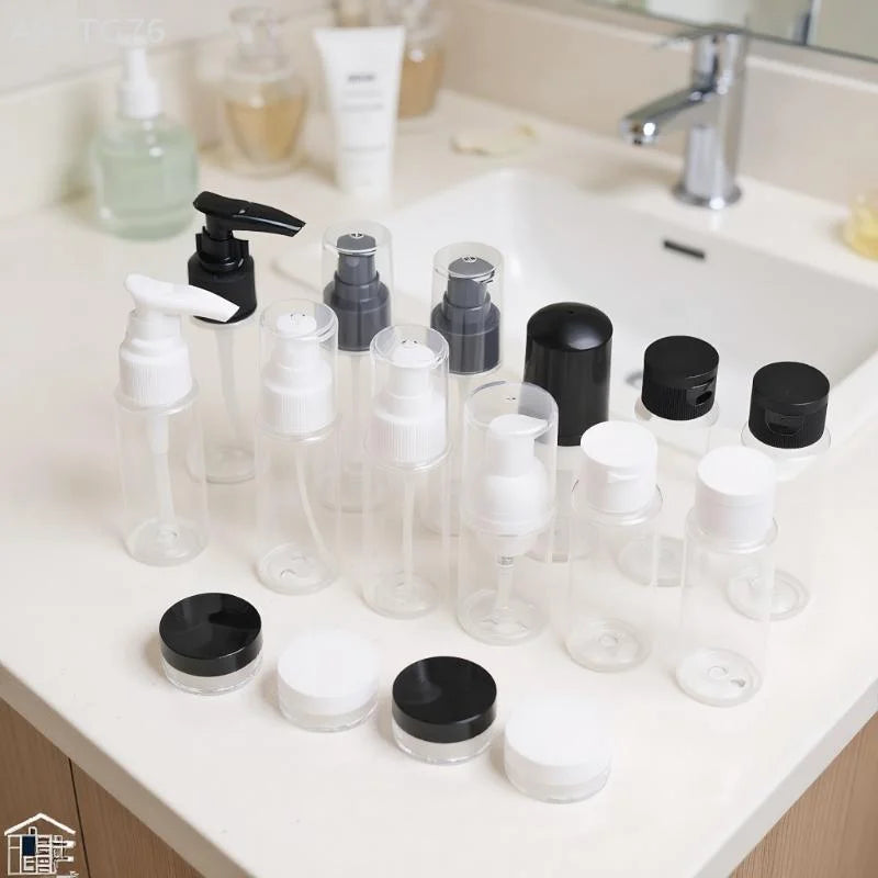 11-Piece Refillable Travel Bottle Set – Leak-Proof TSA Approved