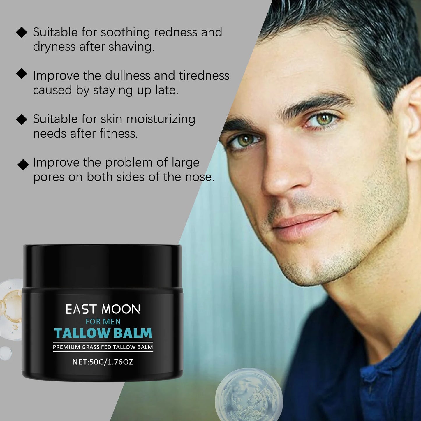 Men's Tallow Balm Face Cream – Anti-Wrinkle & Firming