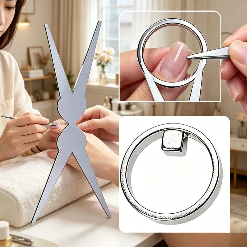 Cat Eye Nail Magnet Ring Stick | Hollow Design Manicure Tool