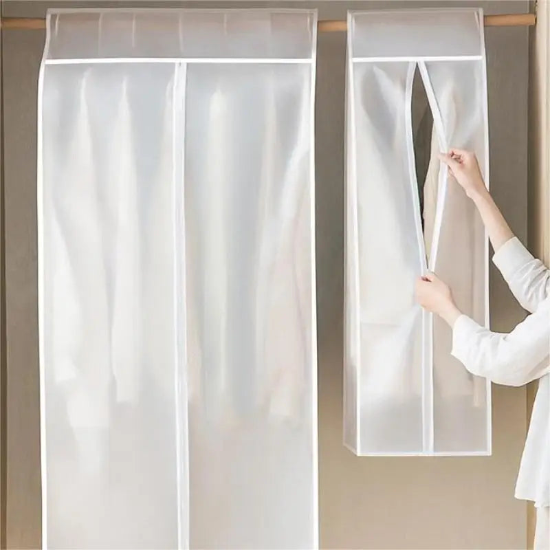 1pc Clothes Dust Cover Wardrobe Hanging Window Dust Cover Clothing Cover Cloth Household Clothing Cover Hanging Clothes Bag Peaceful Pleasures Health and Wellness