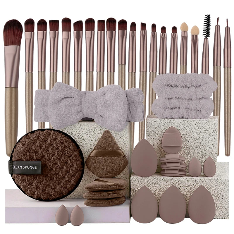 RUNTOIN 20Pc Makeup Brush Set – Soft Eye & Face Brushes Kit