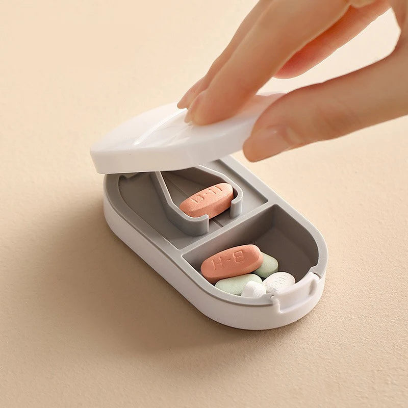 1pcPill Cutter,Pill Splitter For Cutting Small Pills OrLarge Pills In Half,Cuts Pills,Tablets,Stainless Steel Blade Travel Sized Peaceful Pleasures Health and Wellness