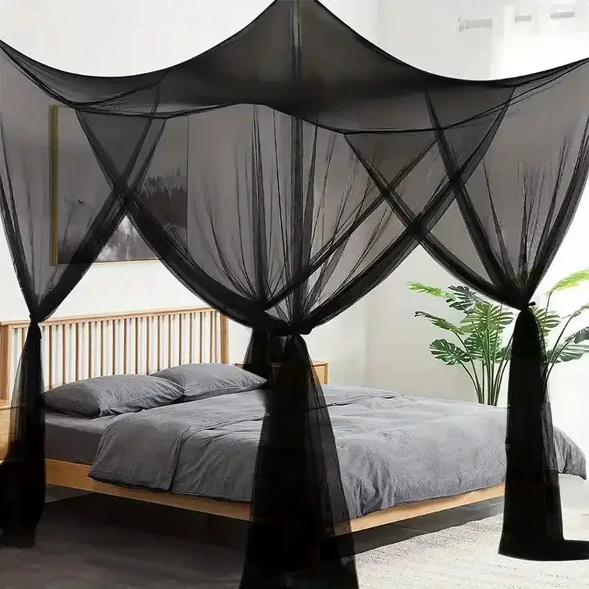 Large Four-Door Mosquito Net | Breathable Camping Insect Net