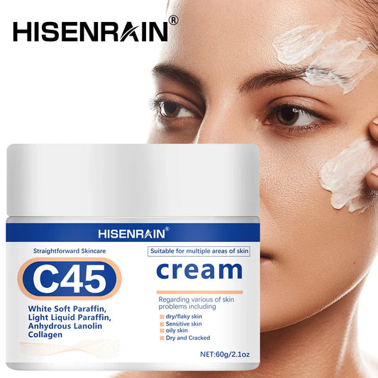 HISENRAIN Squalane & Hyaluronic Acid Face Cream 72Hr Moisture Face Moisturizer Cream Oasis Select