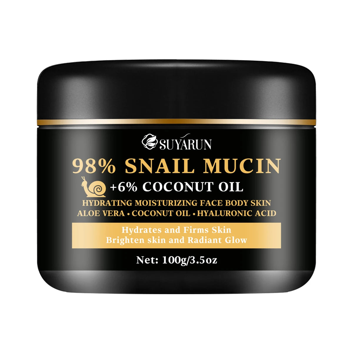 92% snail lotion and 5% hyaluronic acid, lighten fine lines, firm and moisturize, suitable for all skin types Peaceful Pleasures Health and Wellness 100g