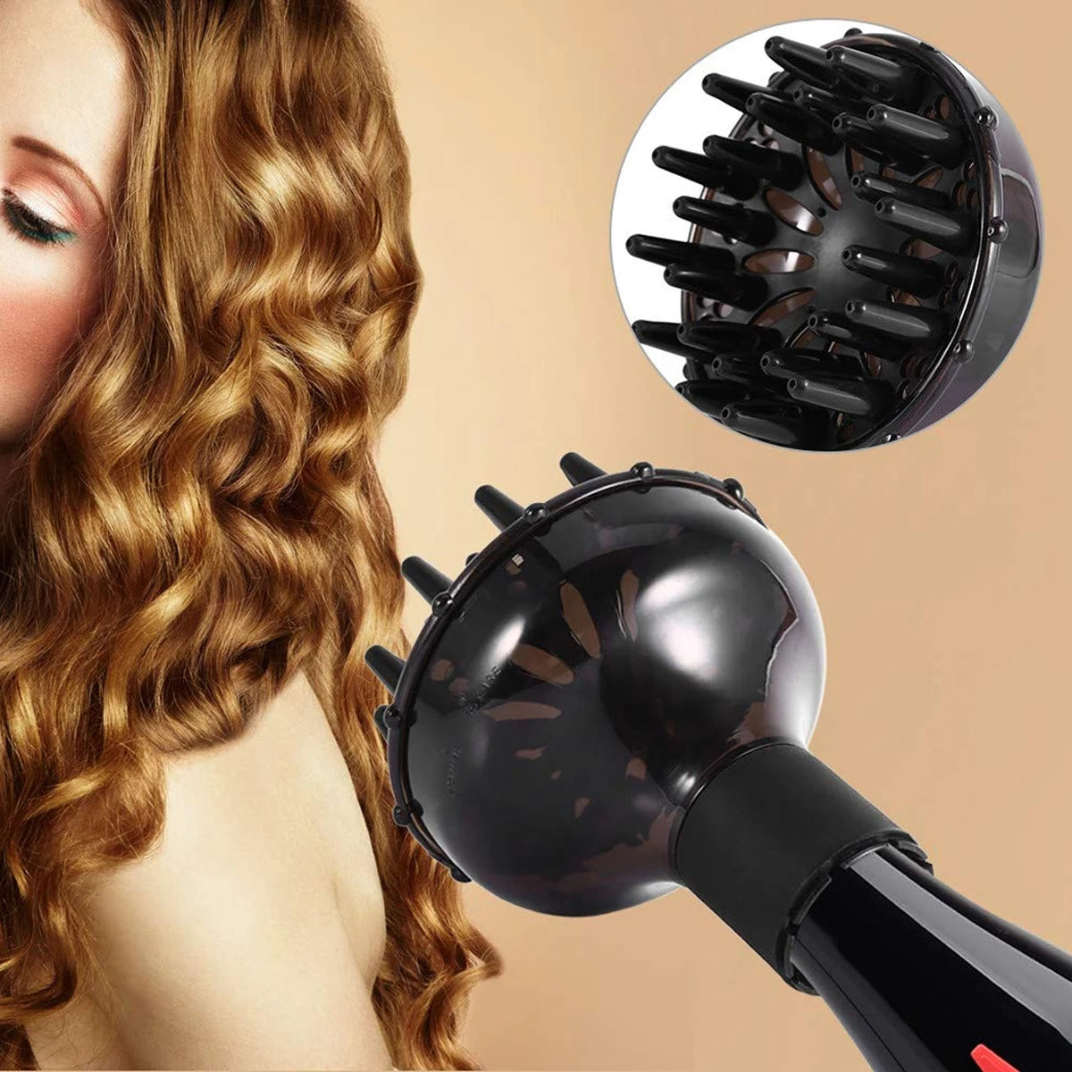 Universal Hair Dryer Diffuser for Curls Temperature Resistant Hairdryer Salon Home Drying Blower Hair Styling Tools Accessories Peaceful Pleasures Health and Wellness