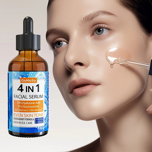 ENVISHA 4-in-1 Face Serum | Hyaluronic Acid, Niacinamide & Vitamin C Face Serum Peaceful Pleasures Health and Wellness
