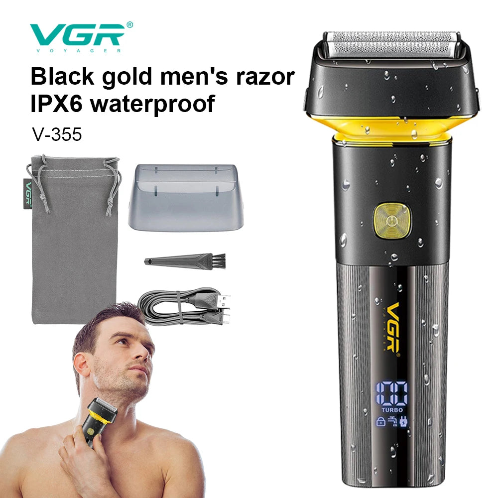 VGR 355 Pro 3D floating wet dry electric shaver for men, rechargeable facial electric shaver, washable hair trimmer Peaceful Pleasures Health and Wellness