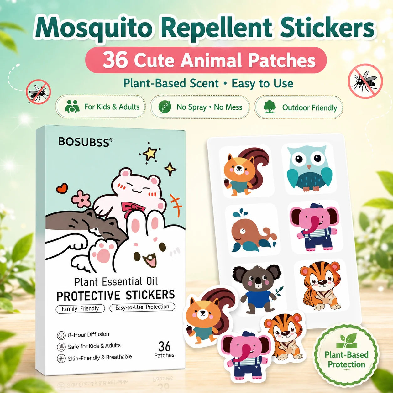 Mosquito Repellent Patches for Kids & Adults | Bug Stickers