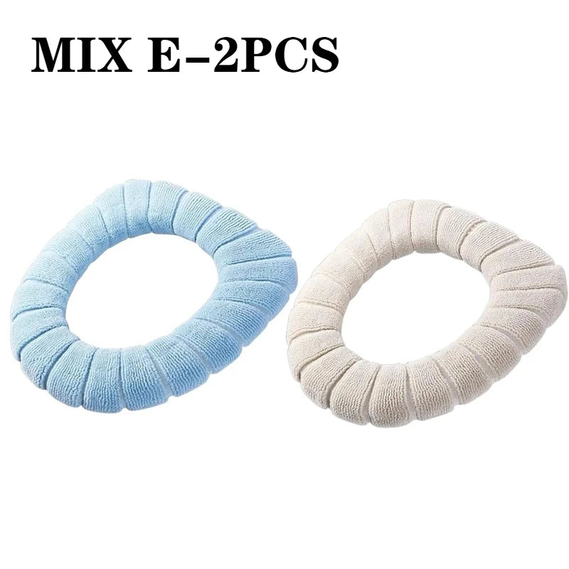Plush Toilet Seat Cover Cushion – Warm Soft Pad 1/2/4 PCS
