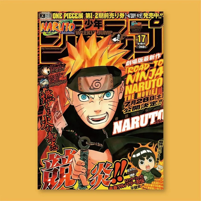 Frameless Naruto Manga Cover Bedroom Dormitory Esports Room Decoration Painting Frameless HD Wall Decoration Painting Peaceful Pleasures Health and Wellness SA-051-04 40x60cm