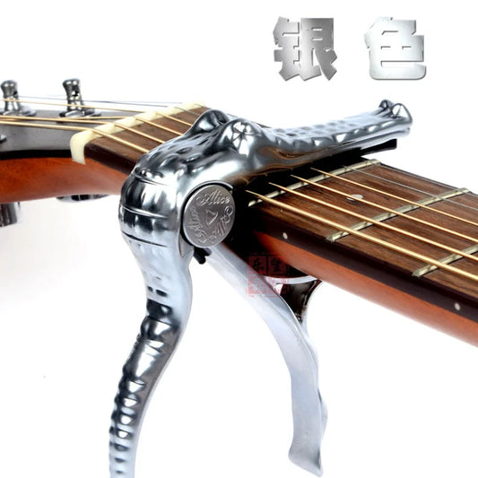 Crocodile Clamp Guitar Capo Quick Change Key Acoustic Classic Tone Peaceful Pleasures Health and Wellness