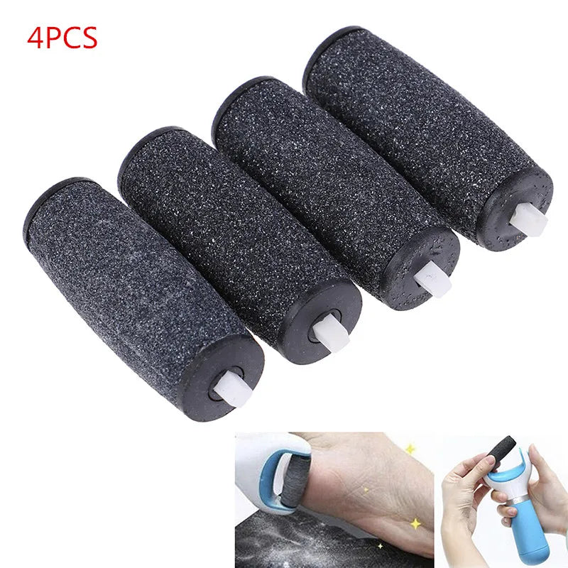 4 Pcs Foot Care Tool Heads Pedi Hard Skin Remover Refills Replacement Rollers For Scholls File Peaceful Pleasures Health and Wellness 4PCS