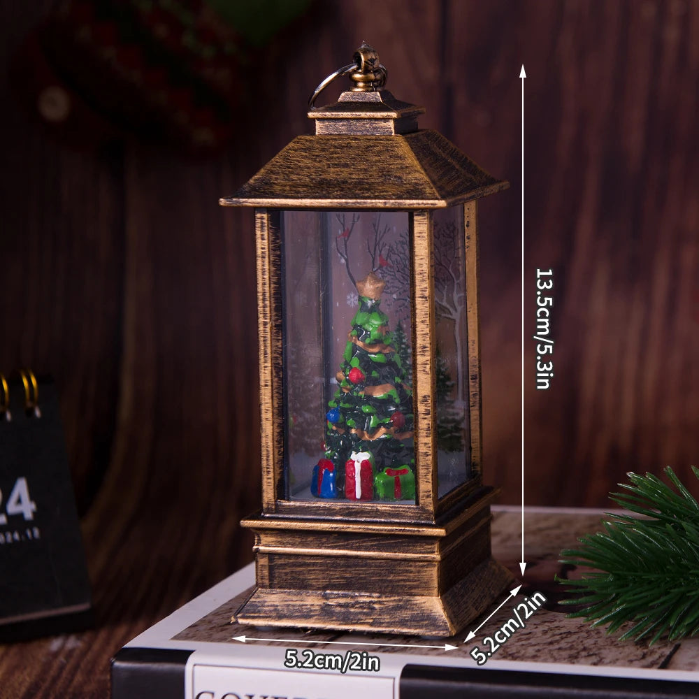 1PC Light Night Light Christmas Interior Light Desktop Decoration Christmas Tree Santa Claus Decorative Desktop Decoration No w Peaceful Pleasures Health and Wellness C Christmas tree