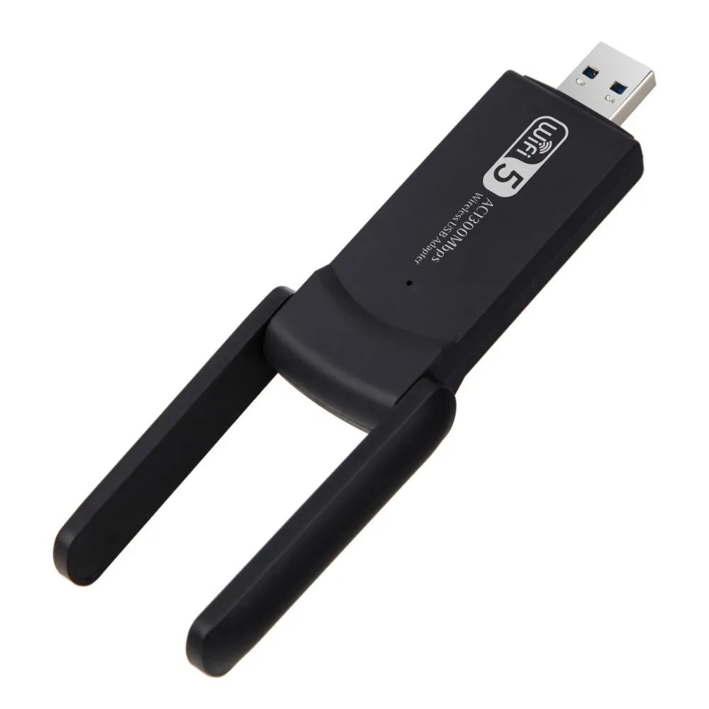 Dual Band WiFi USB Adapter 2 Antenna Design USB3.0 Interface 1300Mbps WiFi Dongle Powerful Receiver Wireless Network Card Peaceful Pleasures Health and Wellness