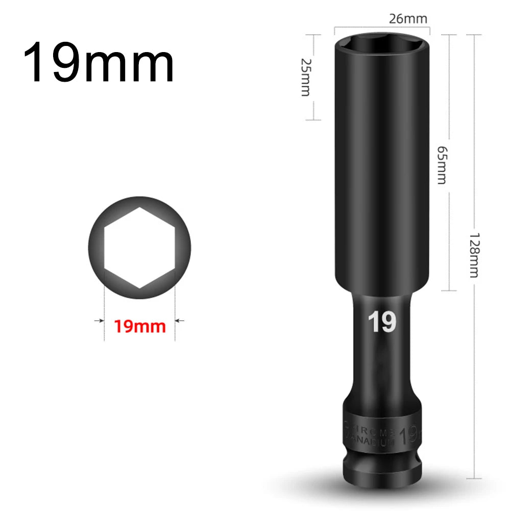 1 Drive Deep Impact Hex Socket Extra Bolt Nut Driver Bit 8- Spanner