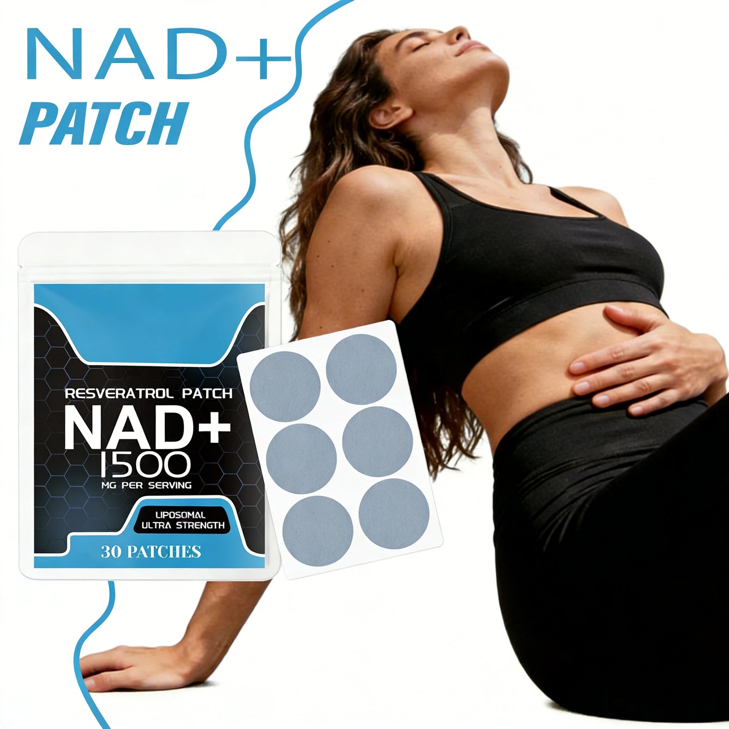 NAD+ Body Care Patch – Skin-Friendly Vitality Patch, 30 Pcs